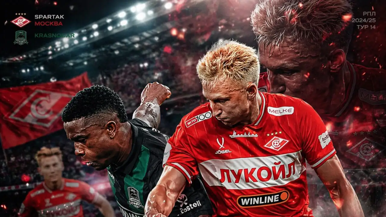 «Краснодар» вырвал победу у «Спартака» и вернулся на первое место в РПЛ